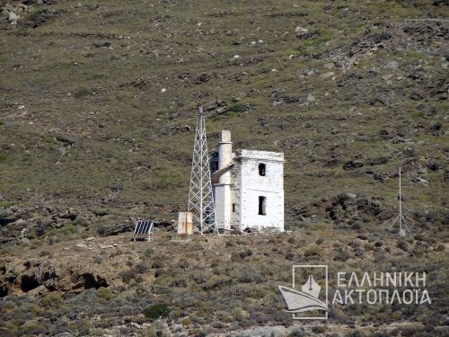 lighthouse of gavrio port (andros)