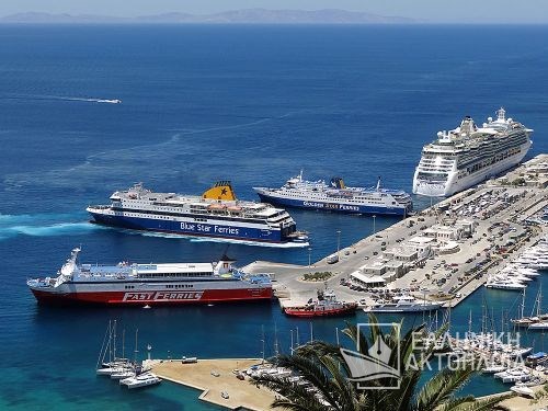 fast ferries andros-blue star patmos-superferry II-jewel of the seas