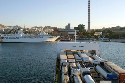 arrival at the Port of Piraeus
