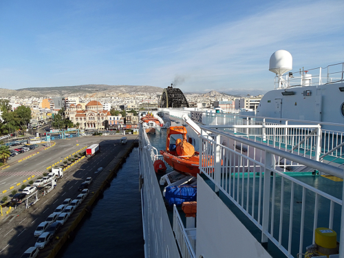 arrival in Piraeus 