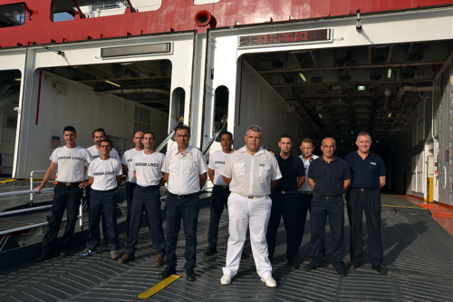 deck crew-boatswain-staff captain