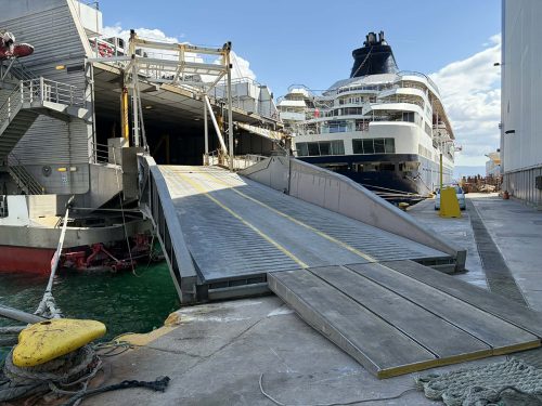 Tera Jet 3 (ex. Natchan World)-Dry Docking